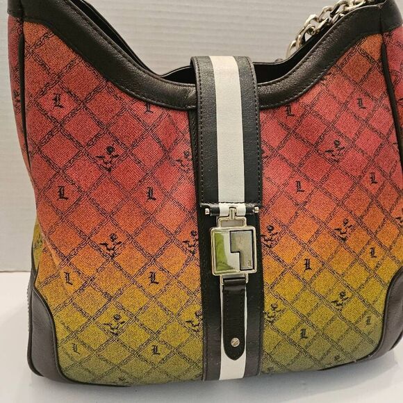L.A.M.B Gwen Stefani Rasta Ombre Luxury Designer Shoulder Handbag - Picture 7 of 11